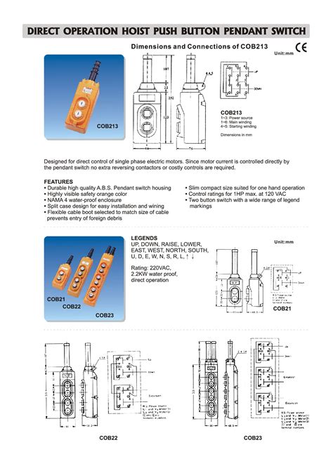 Pendant 2 Speed Wiring Diagram