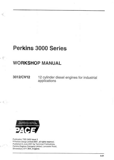 Perkins 3000 Series 3012 Cv12 Diesel Engine Full Service Repair Manual