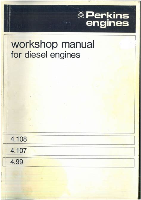 Perkins 4 107 4 108 4 99 Marine Engine Full Service Repair Manual 1972 Onwards