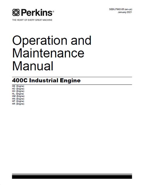 Perkins 400 Series 403c 11 403c 15 Diesel Engine Full Service Repair Manual 2002 Onwards