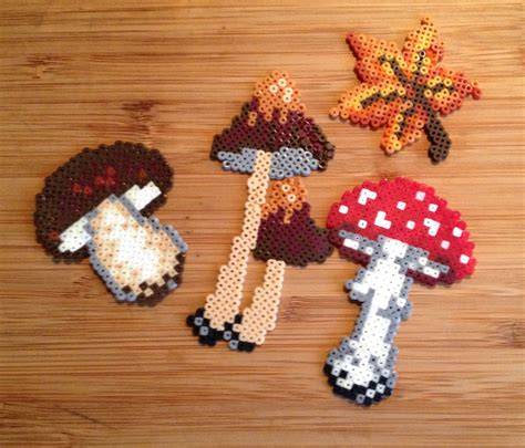 Perler Bead Mushroom Pattern
