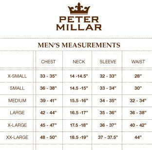 Peter Millar Sizing Chart