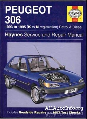 Peugeot 306 1993 1995 Service Manual Repair Manual