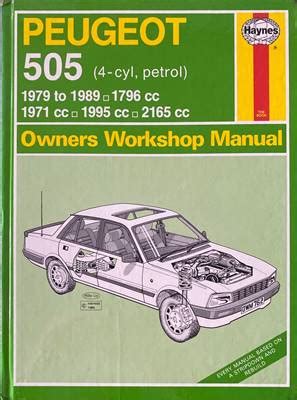 Peugeot 505 Workshop Service Repair Manual Download 1979 1993