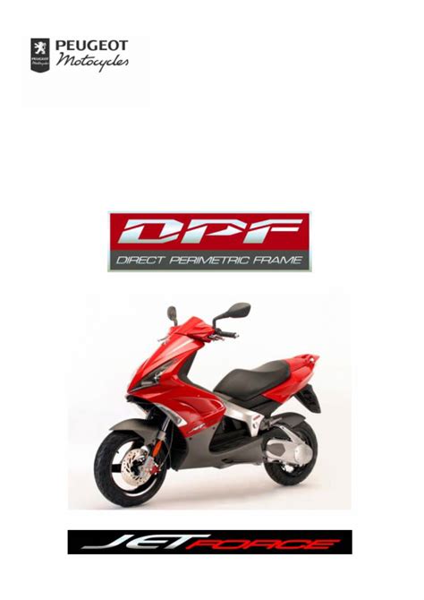 Peugeot Jetforce 50cc 125cc Full Service Repair Manual 2002 Onwards