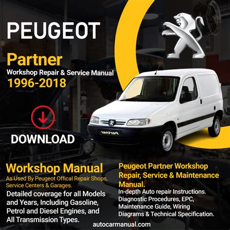 Peugeot Partner 1996 Repair Service Manual