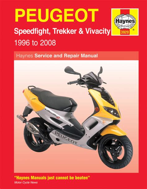 Peugeot Vivacity 50 Scooter Service Repair Pdf Manual Download 2008 2012