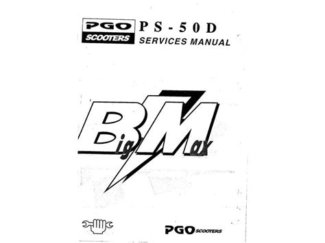 Pgo Bigmax 50 Workshop Service Manual Download