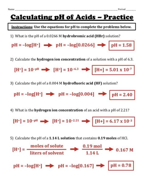Ph Practice Problems With Answers Epubpdf - 