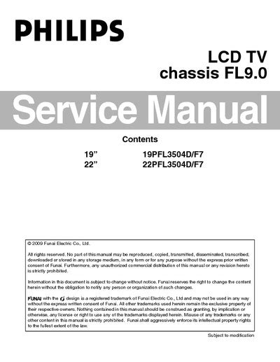 Philips 19pfl3504d 22pfl3504d F7 Service Manual