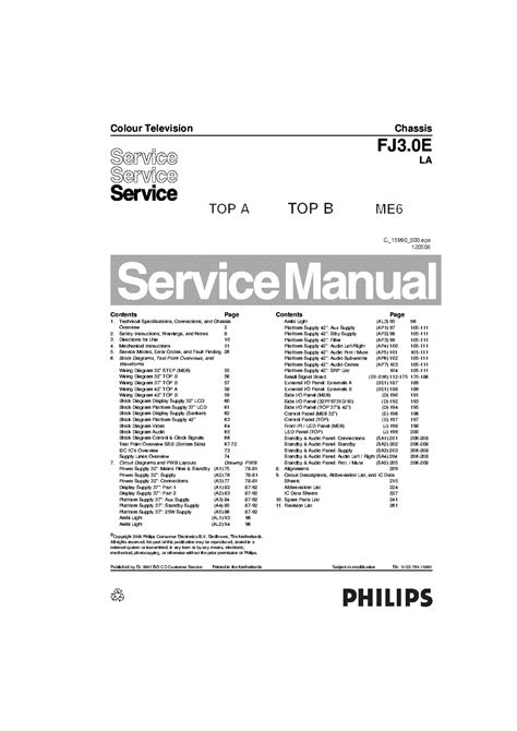 Philips 42pf9731d Service Manual And Repair Guide