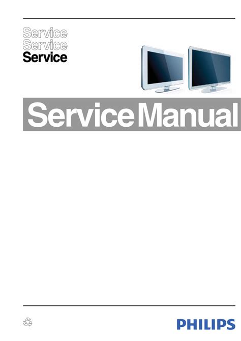 Philips 42pfl9803h10 Tv Service Manual