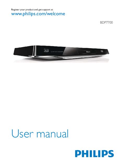 Philips Bdp7700 Blu Ray Disc Player Service Manual