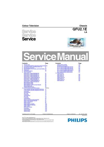 Philips Qfu2 1e Tv Service Manual