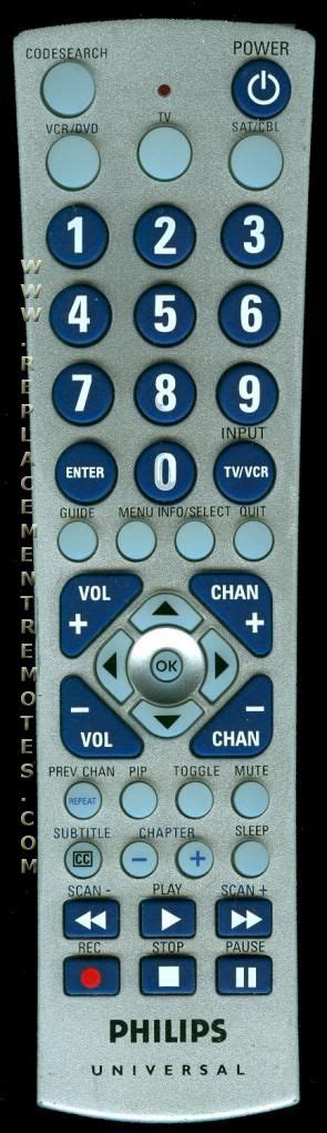 Philips Universal Remote Codes Cl034 Manual