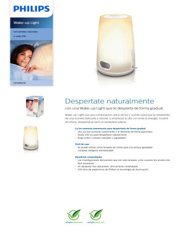 Philips Wake Up Light Hf3470 Manual