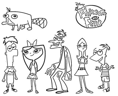 Phineas And Ferb Printable Coloring Pages