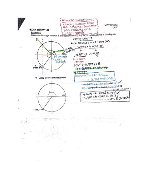 Phoenix Collage Plane Trigonometry Mat182 Course Catalog