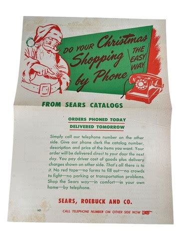 Phone Number To Order From Sears Catalogue