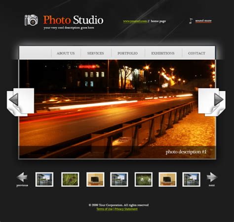 Photo Album Web Template