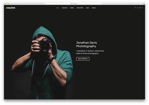 Photographer Website Templates
