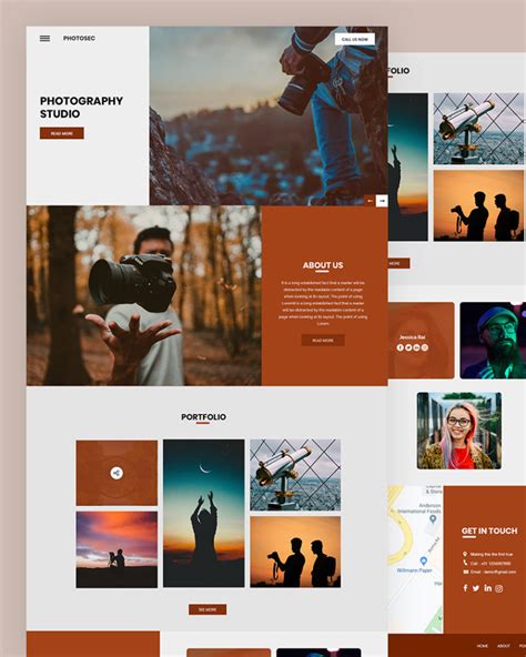 Photography Website Design Templates