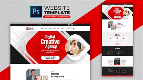 Photoshop Website Design Template
