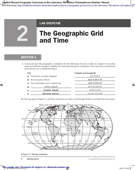 Physical Geography Lab Manual 9th Edition Answers