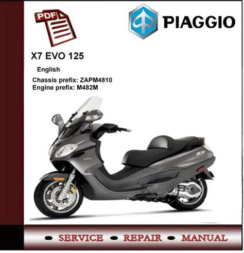 Piaggio X9 Evo 125 Euro 3 Workshop Service Repair Manual