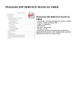 Piaggio Zip Service Manual Free Download