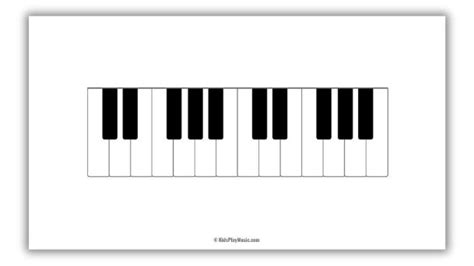 Piano Keyboard Template