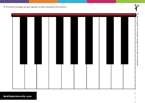 Piano Keys Printables