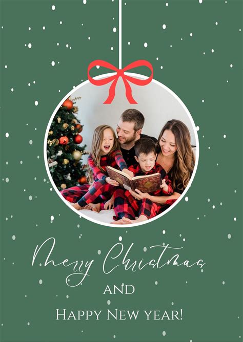 Picture Christmas Card Template