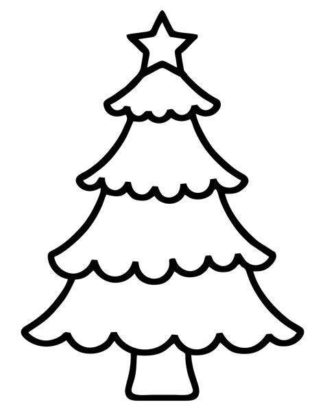 Picture Of A Christmas Tree Printable