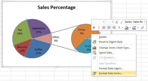 Pie Of Pie Chart Excel
