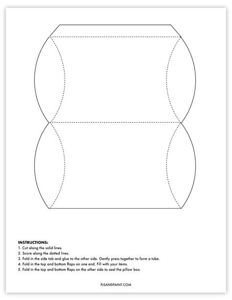 Pillow Box Template