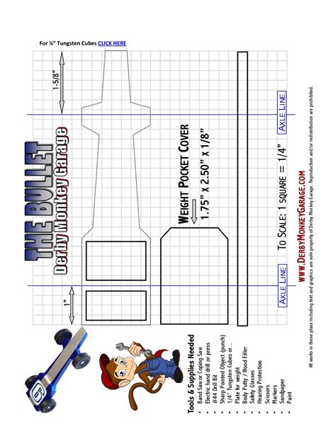 Pine Derby Car Templates