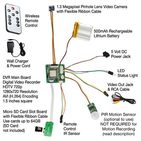 Pinhole Board Camera Wiring Diagram