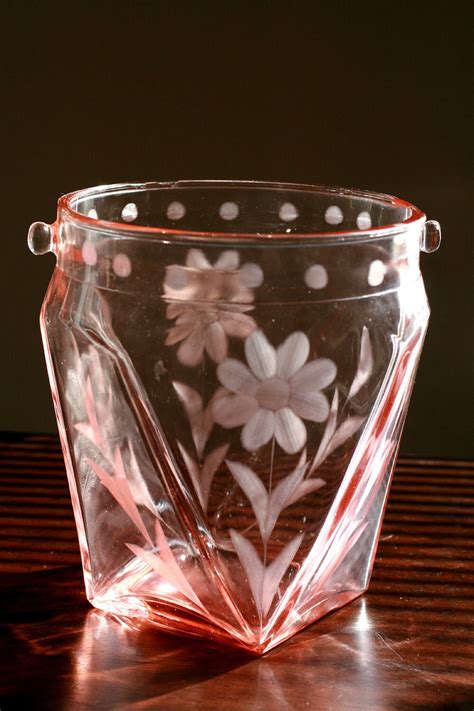 Pink Depression Glass Ice Bucket: A Timeless Treasure