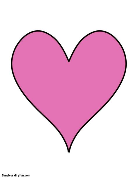 Pink Heart Template