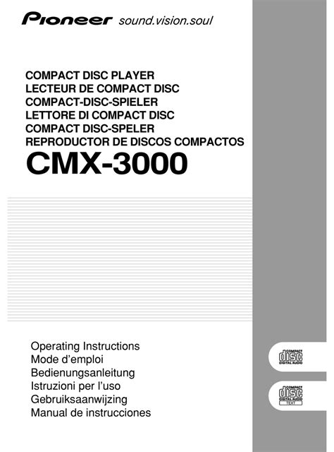 Pioneer Cmx 3000 Service Manual Repair Guide