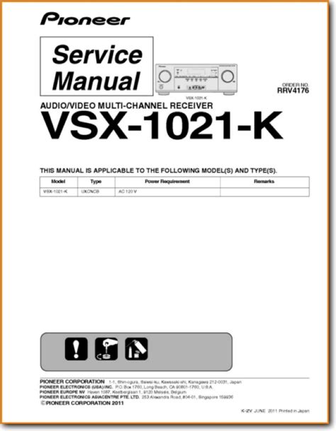 Pioneer Vsx 1021 K Instruction Manual