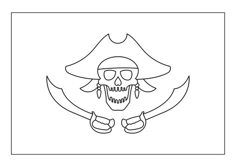 Pirate Ship Flag Printable