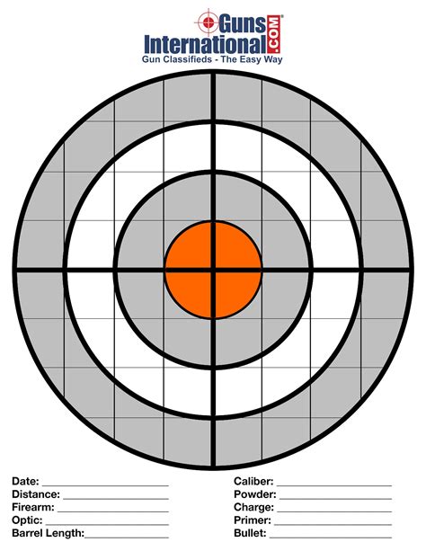 Pistol Range Targets Printable