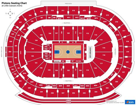 Pistons Seating Chart