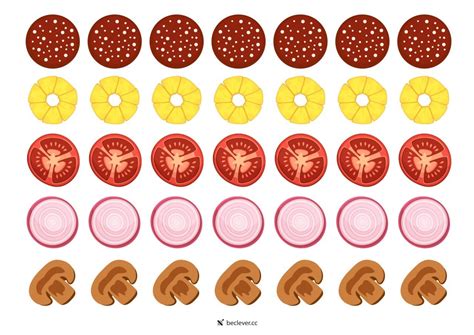 Pizza Toppings Printable