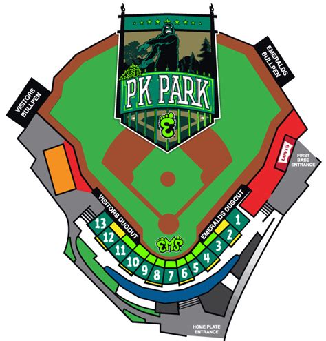 Pk Park Seating Chart