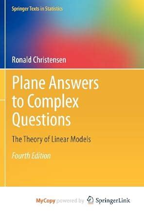 Plane Answers To Complex Questions Solution Manual