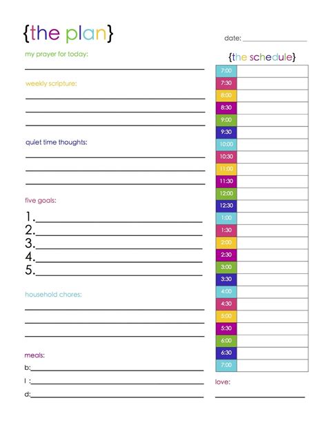 Planner Sheets Printable