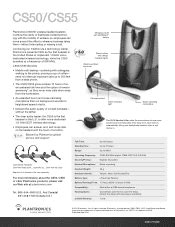 Plantronics Cs50 Manual Troubleshooting